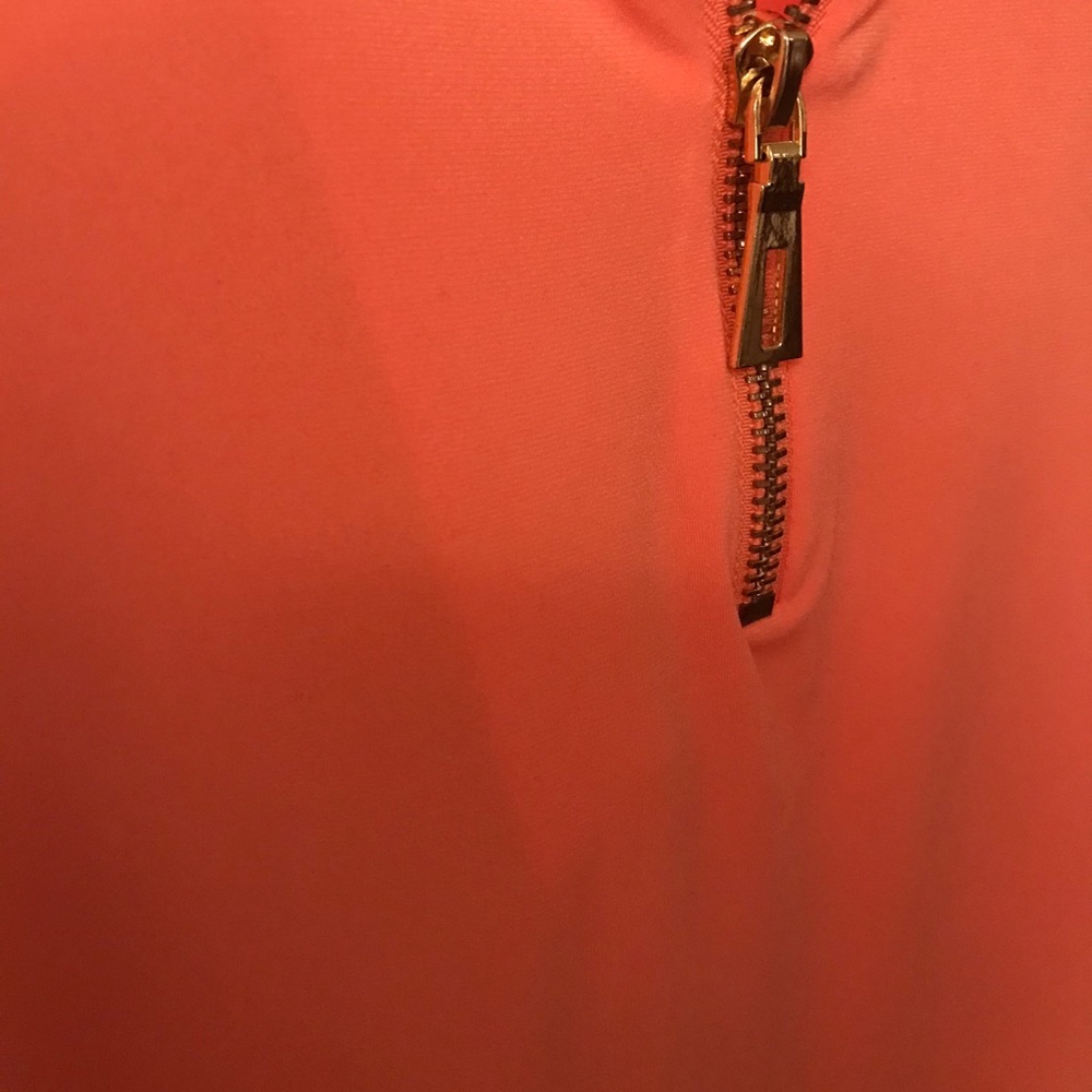 #005. Carmen Marc Valvo orange tank dress top - Picture 9 of 9